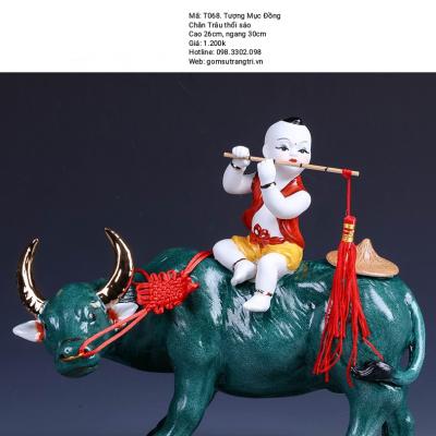 Tượng Mục Đồng Chăn Trâu Thổi Sáo